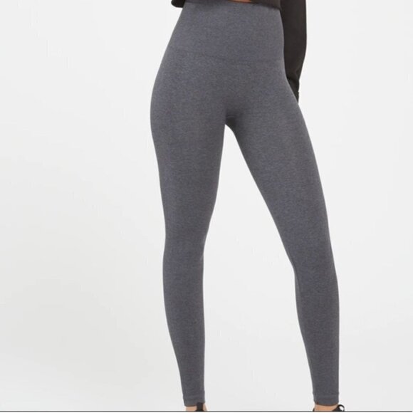 Spanx Look At Me Now Seamless Leggings Heather Gray Size XL - Picture 6 of 8